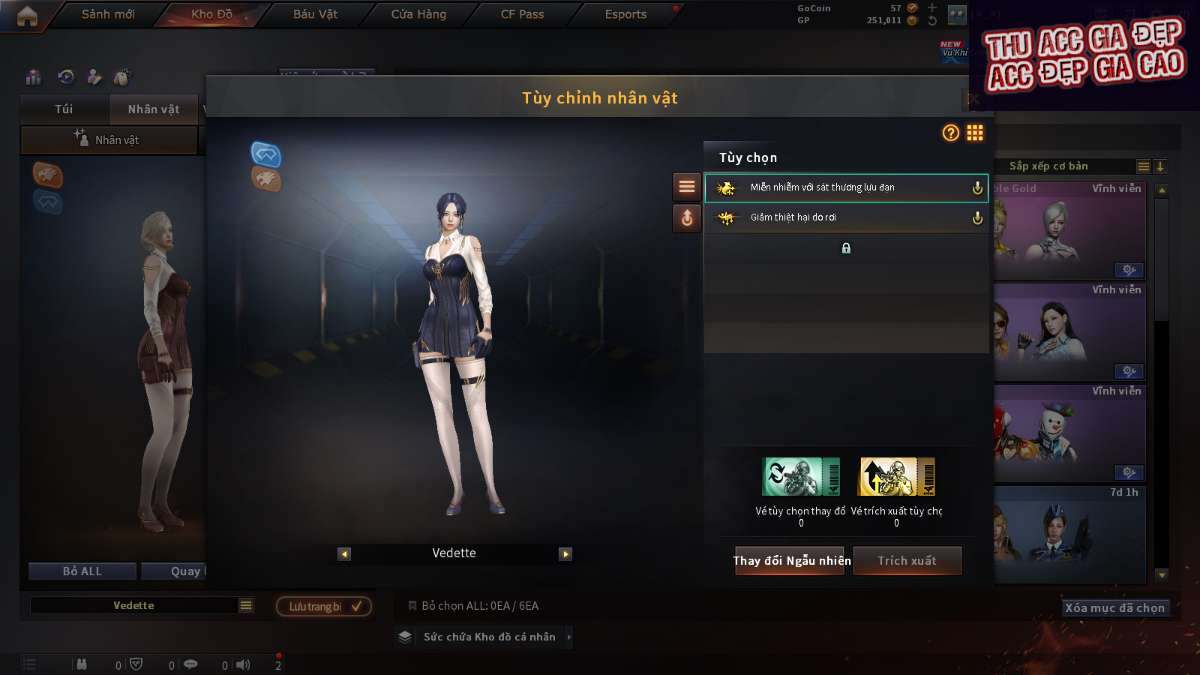 shop acc cf uy tin gia re